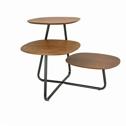 LeisureMod Hazelton Multi-Top End Tables with Manufactured Wood Top and Powder Coated Steel Frame | Side Tables | Modishstore - 28