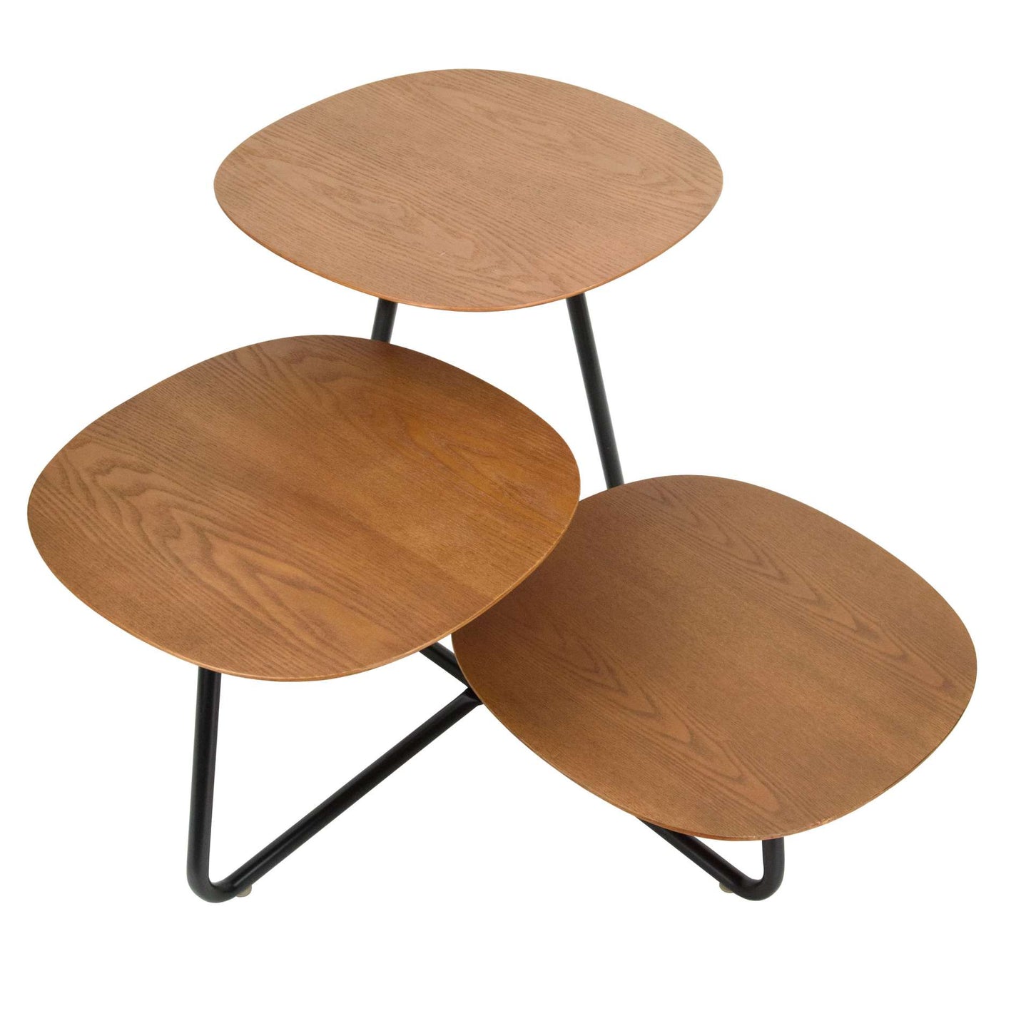 LeisureMod Hazelton Multi-Top End Tables with Manufactured Wood Top and Powder Coated Steel Frame | Side Tables | Modishstore - 34