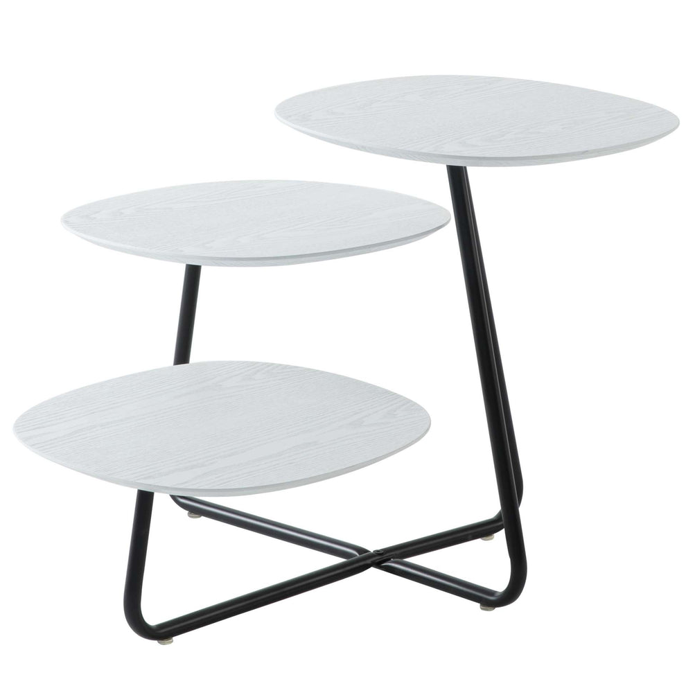 LeisureMod Hazelton Multi-Top End Tables with Manufactured Wood Top and Powder Coated Steel Frame | Side Tables | Modishstore - 41