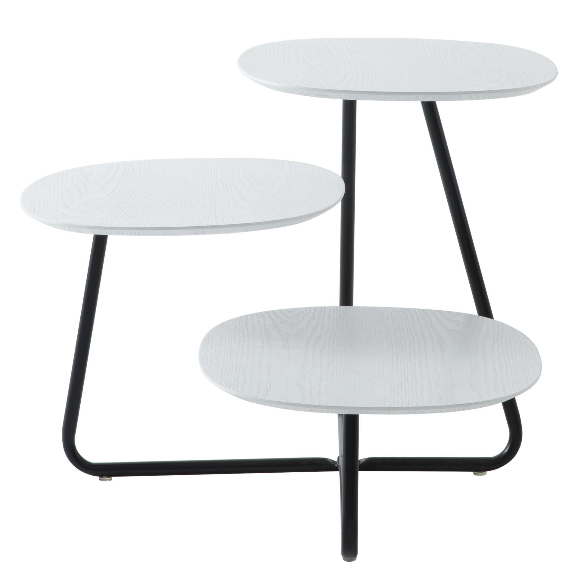 LeisureMod Hazelton Multi-Top End Tables with Manufactured Wood Top and Powder Coated Steel Frame | Side Tables | Modishstore - 40