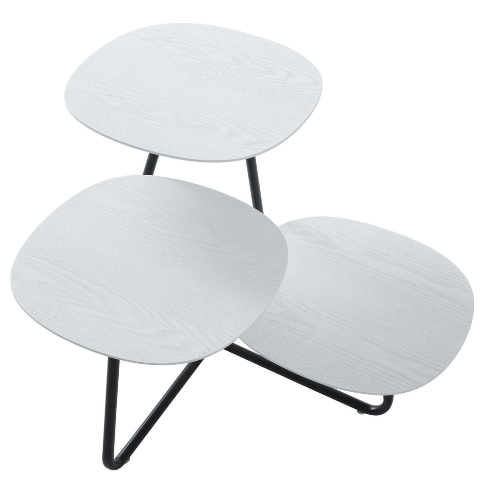 LeisureMod Hazelton Multi-Top End Tables with Manufactured Wood Top and Powder Coated Steel Frame | Side Tables | Modishstore - 39