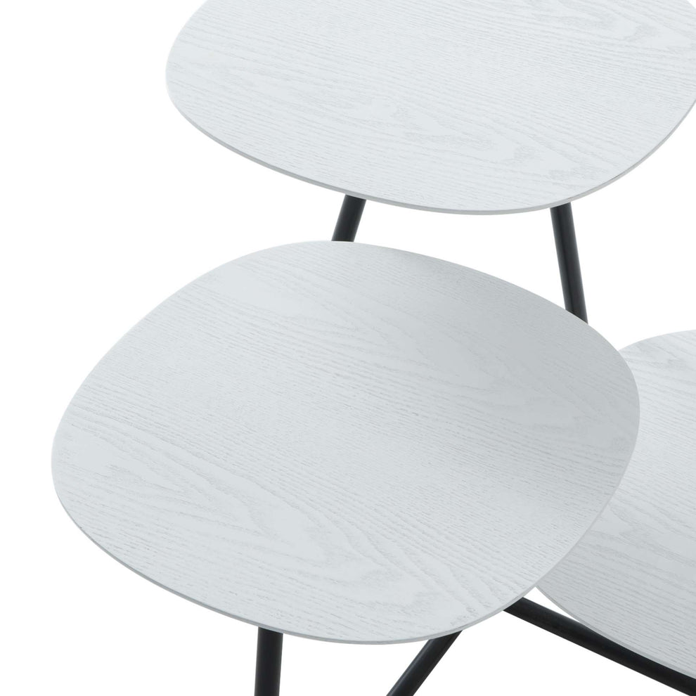 LeisureMod Hazelton Multi-Top End Tables with Manufactured Wood Top and Powder Coated Steel Frame | Side Tables | Modishstore - 38