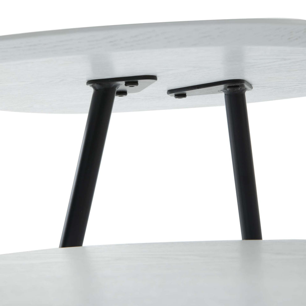 LeisureMod Hazelton Multi-Top End Tables with Manufactured Wood Top and Powder Coated Steel Frame | Side Tables | Modishstore - 44