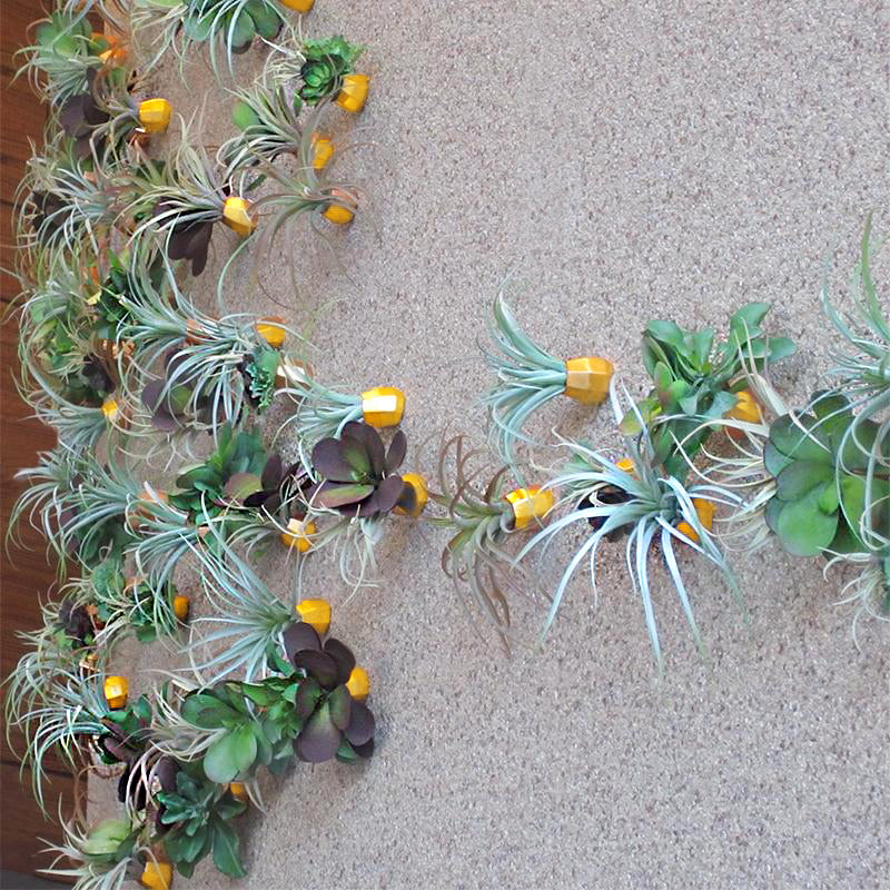 Green Wall Satellite, Wall Play™ Barnacle w/ Succulents & Air Plants, Set of 10 By Gold Leaf | Wall Art | Modishstore - 10