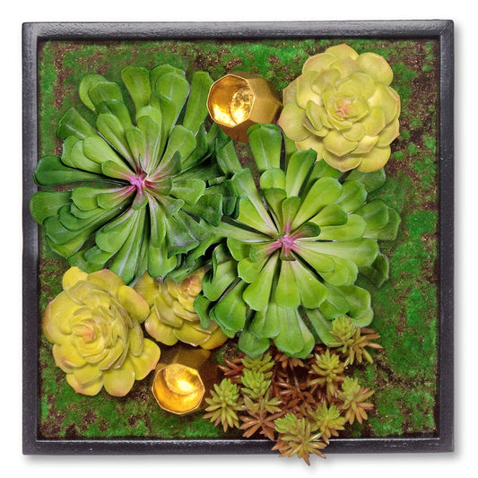 Green Wall, Mini Sunset Mix w/ Wall Play 2 By Gold Leaf | Wall Art | Modishstore - 1