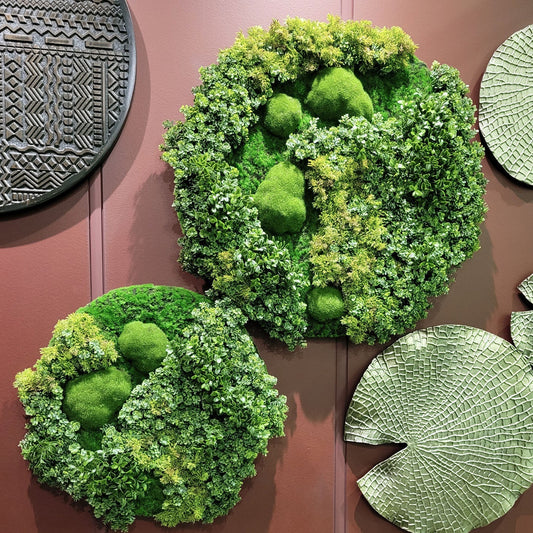 Green Wall Shape, Disc, Imperial Mix, 20.5”D By Gold Leaf | Wall Art | Modishstore - 1