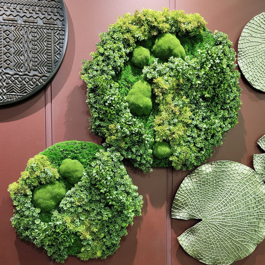 Green Wall Shape, Disc, Imperial Mix, 26.25”D By Gold Leaf | Wall Art | Modishstore - 1