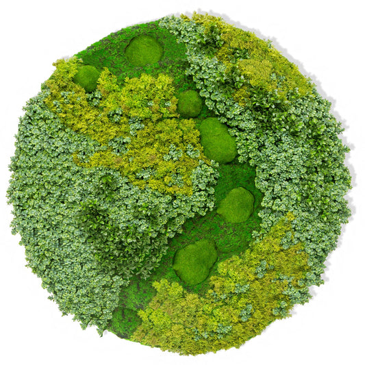 Green Wall Shape, Disc, Imperial Mix, 38.5”D By Gold Leaf | Wall Art | Modishstore - 1