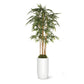Fiberglass: Barrel 32.6"H Planter, White By Gold Leaf | Planters, Troughs & Cachepots | Modishstore - 5
