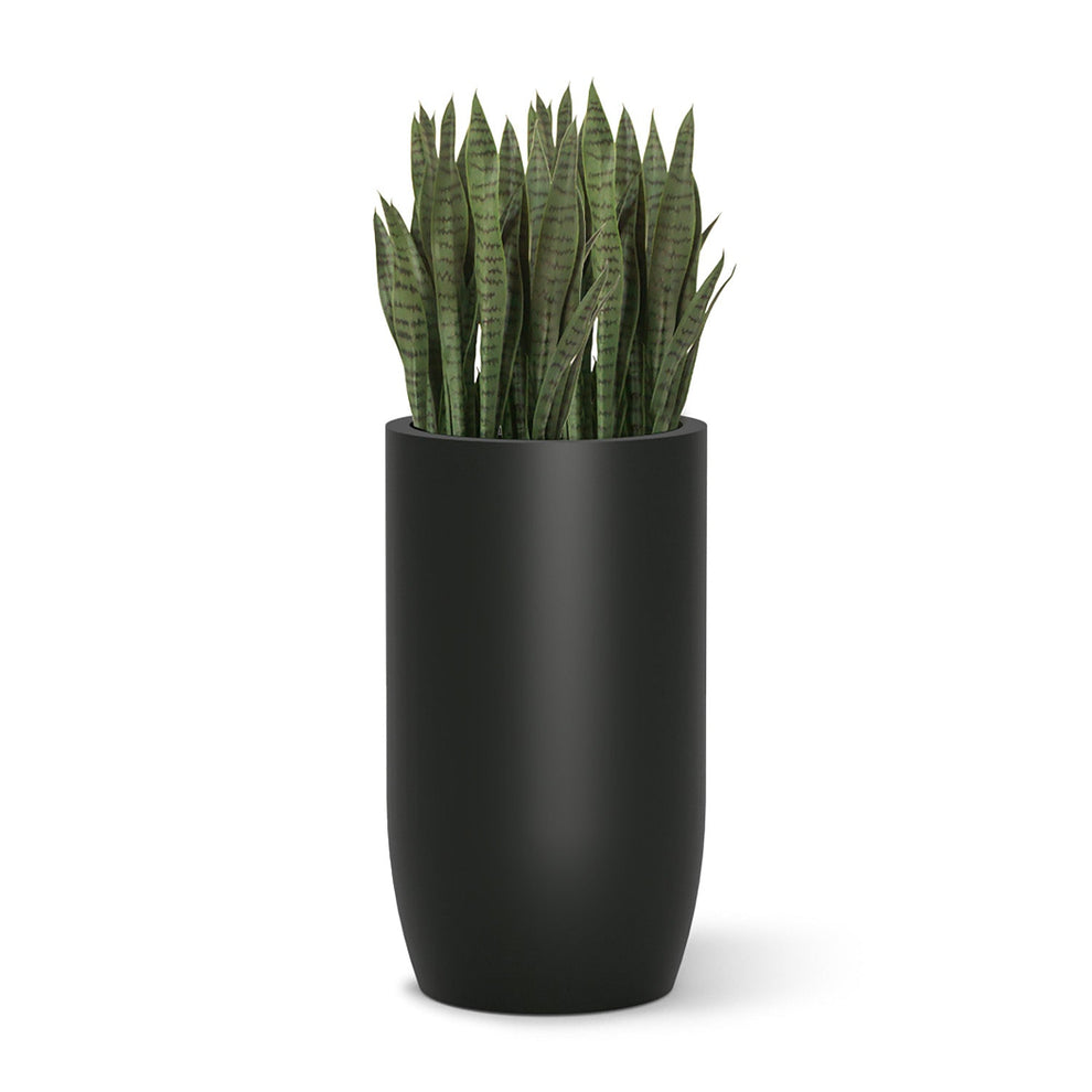 Fiberglass: Barrel 32.6"H Planter, Black By Gold Leaf | Planters, Troughs & Cachepots | Modishstore - 5