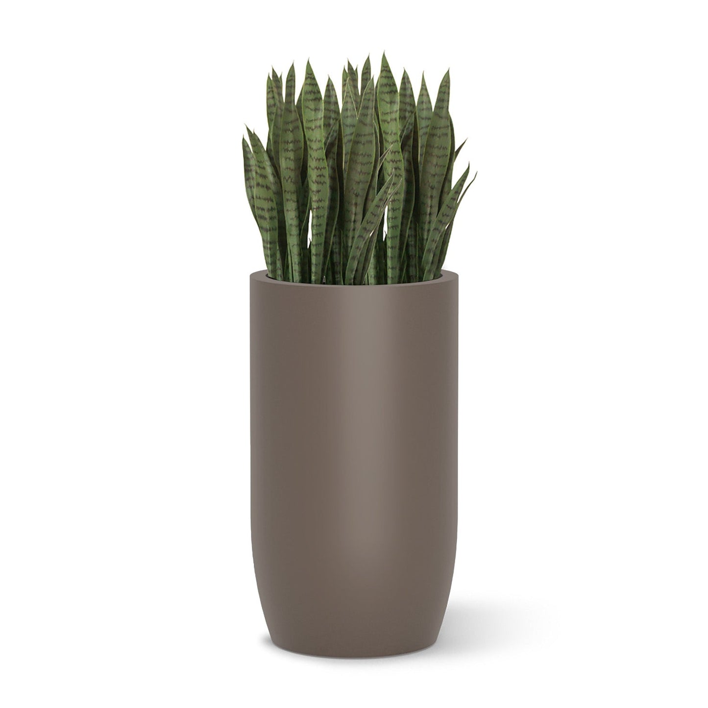 Fiberglass: Barrel 32.6"H Planter, Gunmetal Metallic Satin By Gold Leaf | Planters, Troughs & Cachepots | Modishstore - 3
