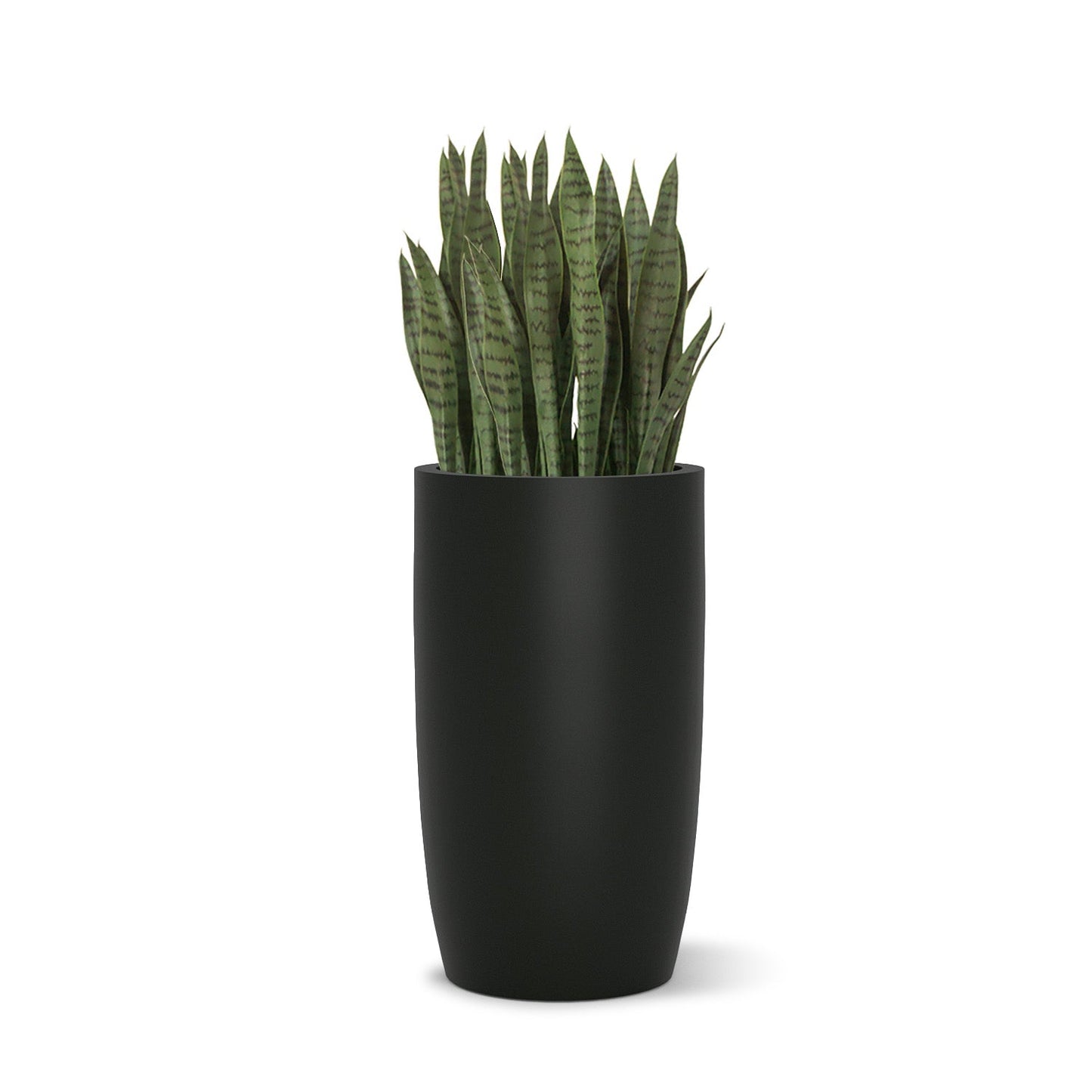 Fiberglass: Barrel 25.5"H Planter, Black By Gold Leaf | Planters, Troughs & Cachepots | Modishstore - 4