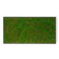 Green Wall, ‘New Wave A’, Satin Black Hardwood By Gold Leaf