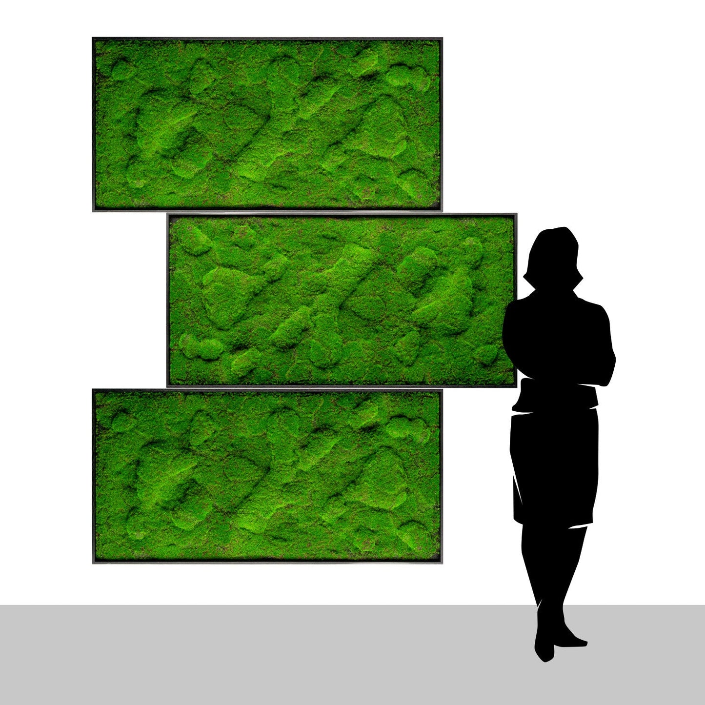 Green Wall, ‘New Moss Rectangle', 50”L By Gold Leaf | Wall Art | Modishstore - 5