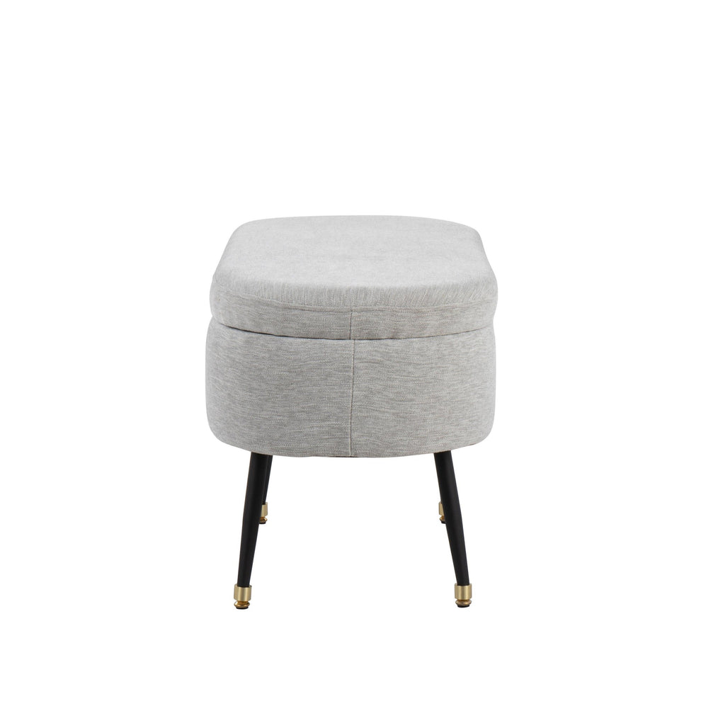 Harvey Storage Bench By LumiSource - OTSTOR-HARVEY BKLGY | Benches | Modishstore - 3