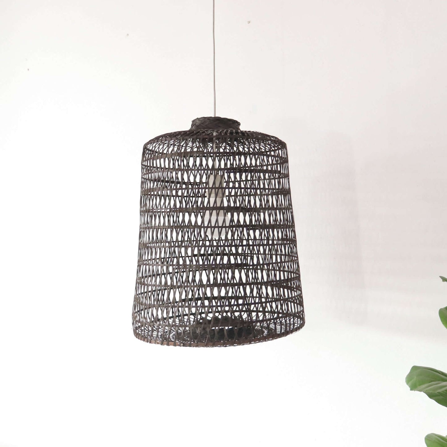 Black Varee - Black Small Bamboo Pendant Light By Thaihome | Pendant Lamps | Modishstore - 4