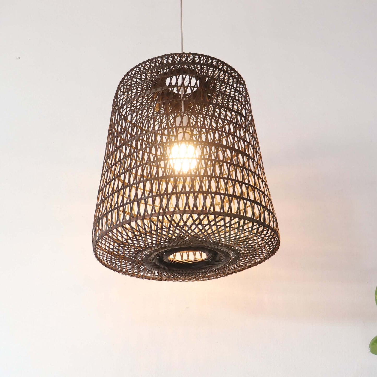 Black Varee - Black Small Bamboo Pendant Light By Thaihome | Pendant Lamps | Modishstore - 3
