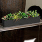 Linear Planter, Black Satin, 18"L By Gold Leaf | Planters, Troughs & Cachepots | Modishstore - 1