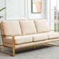 LeisureMod Jefferson Contemporary Modern Design Velvet Sofa With Gold Frame. | Sofas | Modishstore