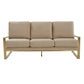 LeisureMod Jefferson Contemporary Modern Design Velvet Sofa With Gold Frame. | Sofas | Modishstore - 6