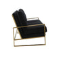 LeisureMod Jefferson Contemporary Modern Design Velvet Sofa With Gold Frame. | Sofas | Modishstore - 13