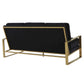 LeisureMod Jefferson Contemporary Modern Design Velvet Sofa With Gold Frame. | Sofas | Modishstore - 14