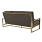 LeisureMod Jefferson Contemporary Modern Design Velvet Sofa With Gold Frame. | Sofas | Modishstore - 16