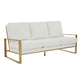 LeisureMod Jefferson Modern Design Leather Sofa With Gold Frame | Sofas | Modishstore - 23