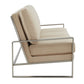 LeisureMod Jefferson Contemporary Modern Design Velvet Sofa With Silver Frame | Sofas | Modishstore - 5