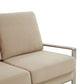 LeisureMod Jefferson Contemporary Modern Design Velvet Sofa With Silver Frame | Sofas | Modishstore - 6