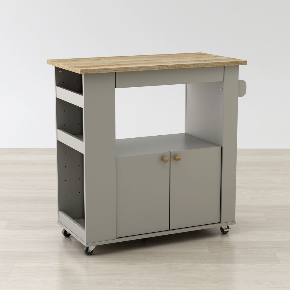 Astor 35" Kitchen Cart By Anderson Teak | Kitchen Carts | Modishstore - 5
