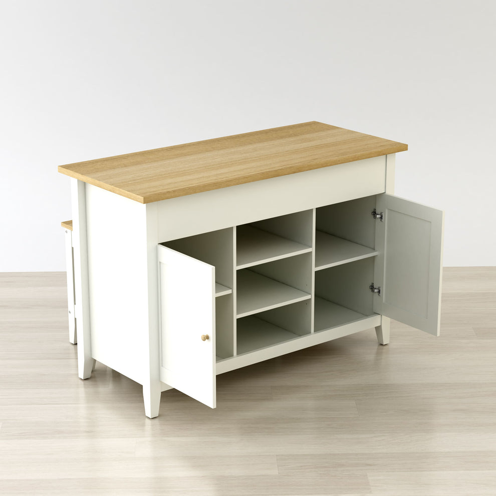 Delphi 53" Kitchen Island Cabinet By Anderson Teak | Kitchen Carts | Modishstore - 6
