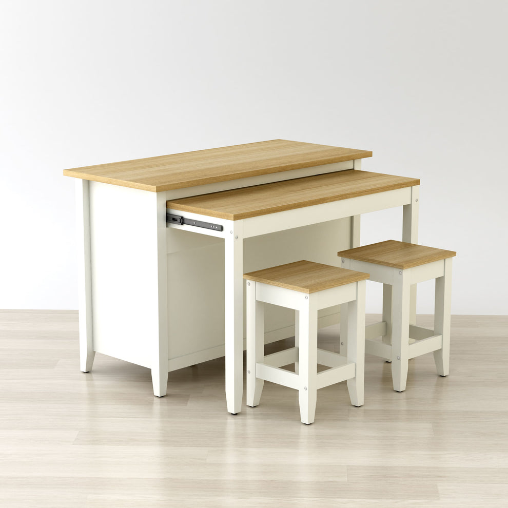 Delphi 53" Kitchen Island Cabinet By Anderson Teak | Kitchen Carts | Modishstore - 3