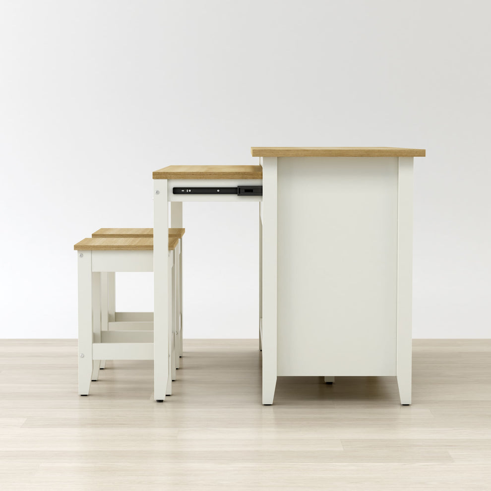 Delphi 53" Kitchen Island Cabinet By Anderson Teak | Kitchen Carts | Modishstore - 2