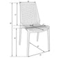 LeisureMod Kent Outdoor Patio Plastic Dining Chair - KC19BR | Outdoor Chairs | Modishstore - 3