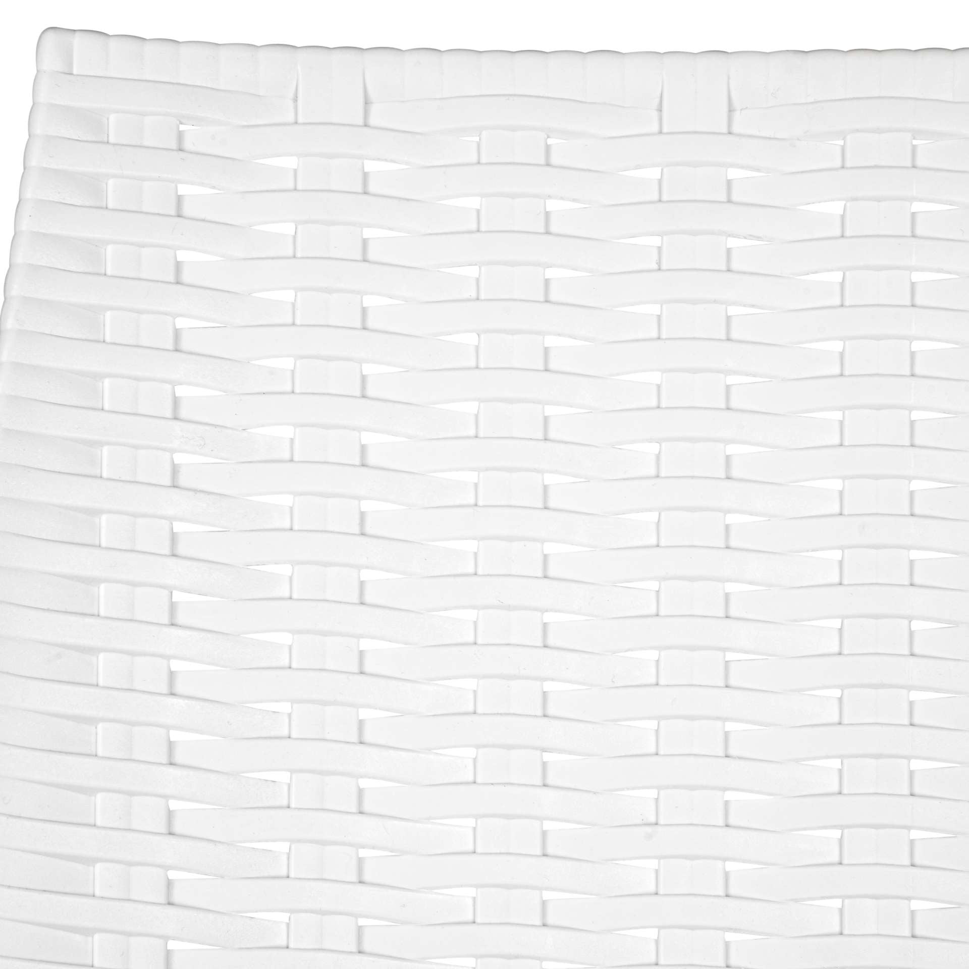 LeisureMod Kent 5-Piece Outdoor Dining Set with Plastic Square Table and 4 Stackable Chairs with Weave Design | Outdoor Dining Sets | Modishstore - 12