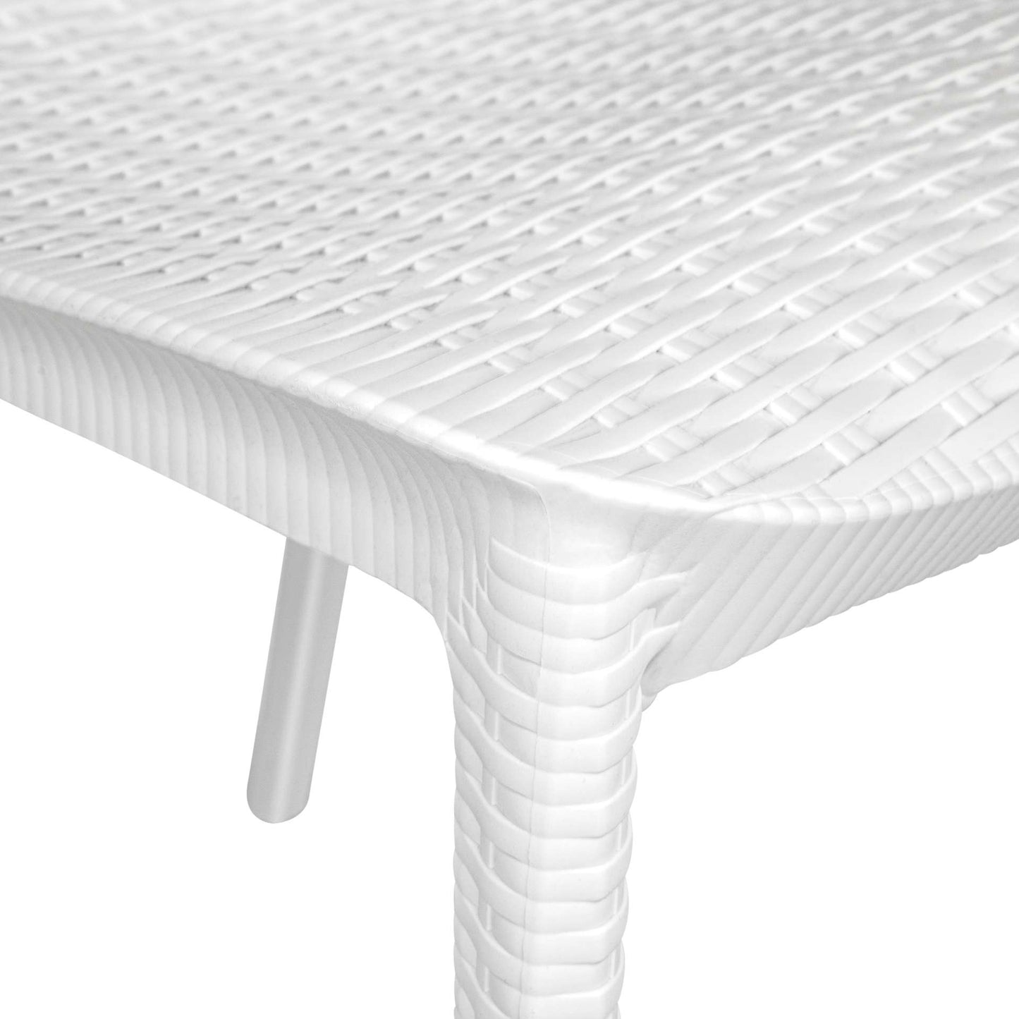 LeisureMod Kent Outdoor Patio Plastic Dining Arm Chair - KCA21W | Outdoor Chairs | Modishstore - 7