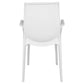 LeisureMod Kent Outdoor Patio Plastic Dining Arm Chair - KCA21W | Outdoor Chairs | Modishstore - 2