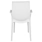 LeisureMod Kent Outdoor Patio Plastic Dining Arm Chair - KCA21W | Outdoor Chairs | Modishstore - 2