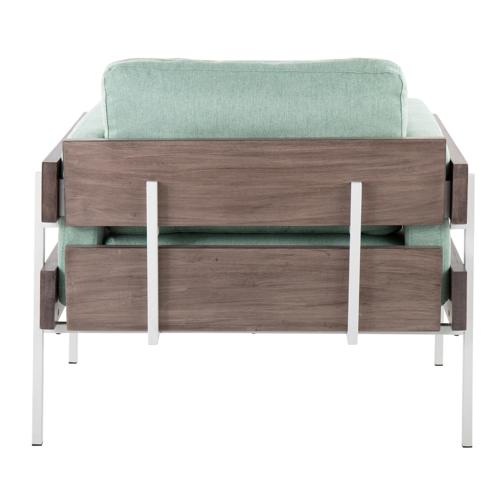 Kari Accent Chair By LumiSource - CHR-KARI2 WGYLGN | Accent Chairs | Modishstore - 4