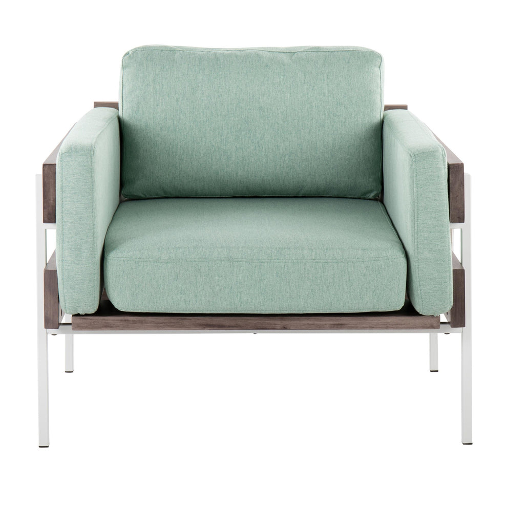 Kari Accent Chair By LumiSource - CHR-KARI2 WGYLGN | Accent Chairs | Modishstore - 6