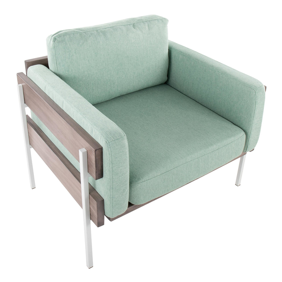 Kari Accent Chair By LumiSource - CHR-KARI2 WGYLGN | Accent Chairs | Modishstore - 5
