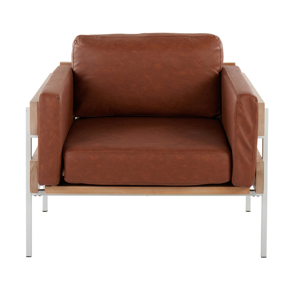 Kari Accent Chair By LumiSource - CHR-KARIPU2 WNACAM | Accent Chairs | Modishstore - 6