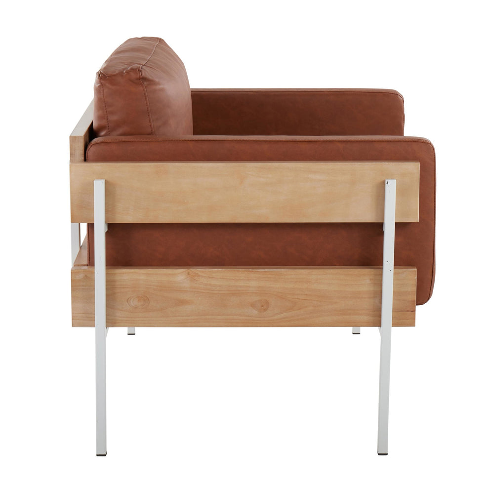 Kari Accent Chair By LumiSource - CHR-KARIPU2 WNACAM | Accent Chairs | Modishstore - 2