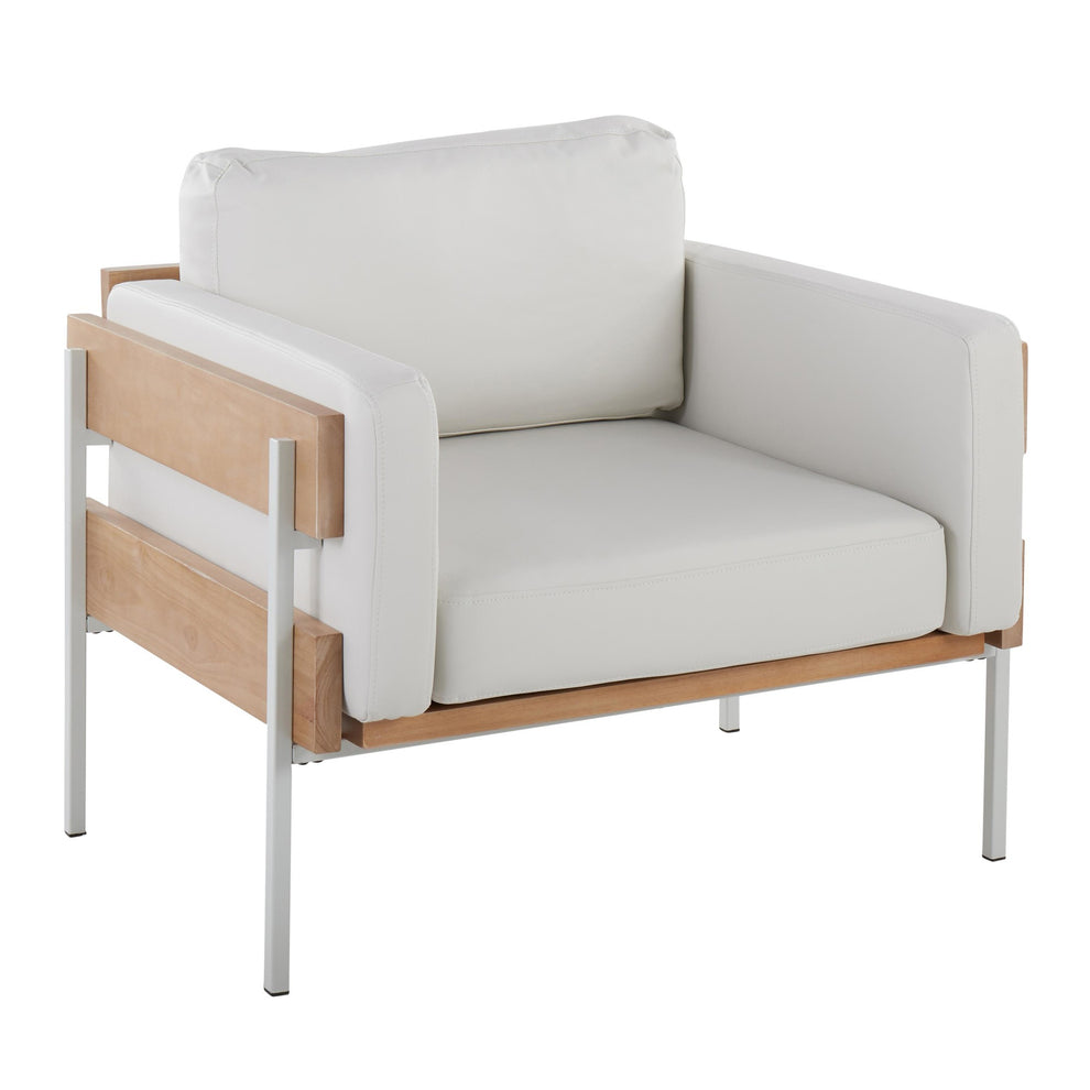 Kari Accent Chair By LumiSource - CHR-KARIPU2 WNACAM | Accent Chairs | Modishstore - 8