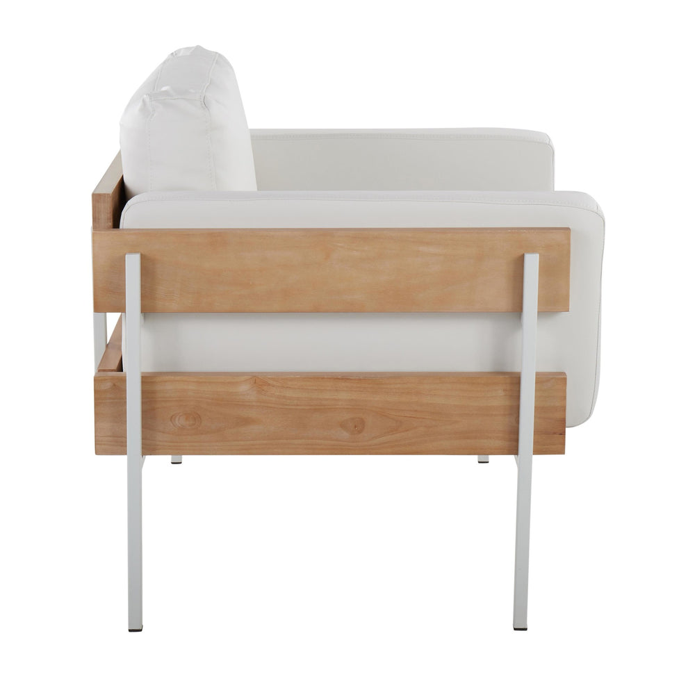 Kari Accent Chair By LumiSource - CHR-KARIPU2 WNACAM | Accent Chairs | Modishstore - 9