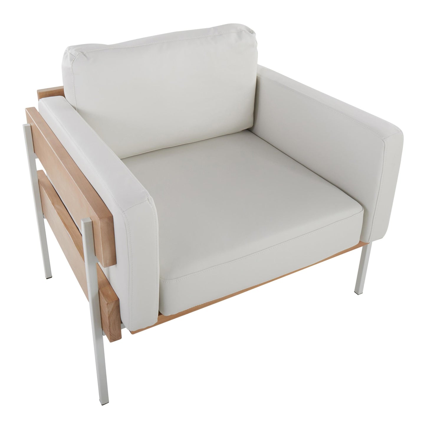 Kari Accent Chair By LumiSource - CHR-KARIPU2 WNACAM | Accent Chairs | Modishstore - 12