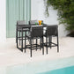 Cayman Outdoor Patio Bar Height Dining Table in Aluminum By Armen Living | Outdoor Tables | Modishstore - 2