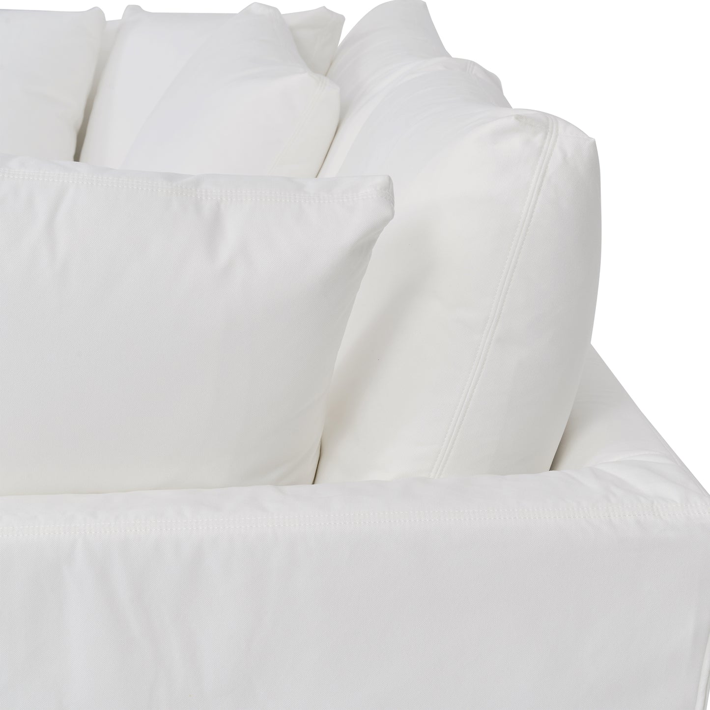 Ciara Upholstered 3 Piece Sectional Sofa in Slate Gray  By Armen Living | Sectional | Modishstore - 14