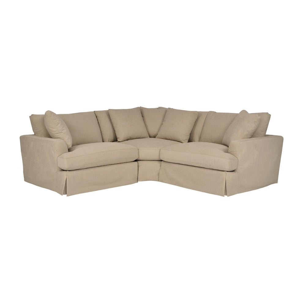 Ciara Upholstered 3 Piece Sectional Sofa in Slate Gray  By Armen Living | Sectional | Modishstore - 18